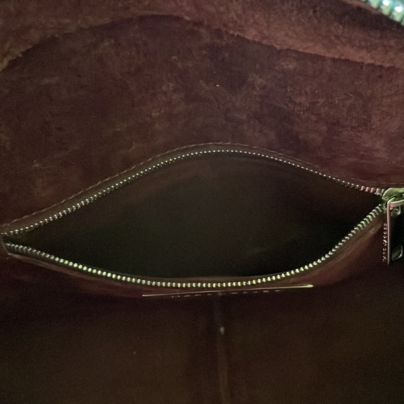 Marc Jacobs leather top handle / shoulder bag. Navy with dark red top stitch - Picture 16 of 16